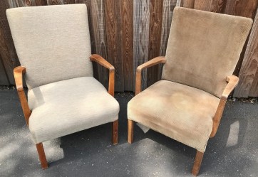 Pair of Oak Mid Century Danish Arm Chairs
